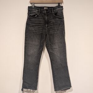 MOTHER | The Insider Crop Step Fray | Up in Smoke (Gray) | 31